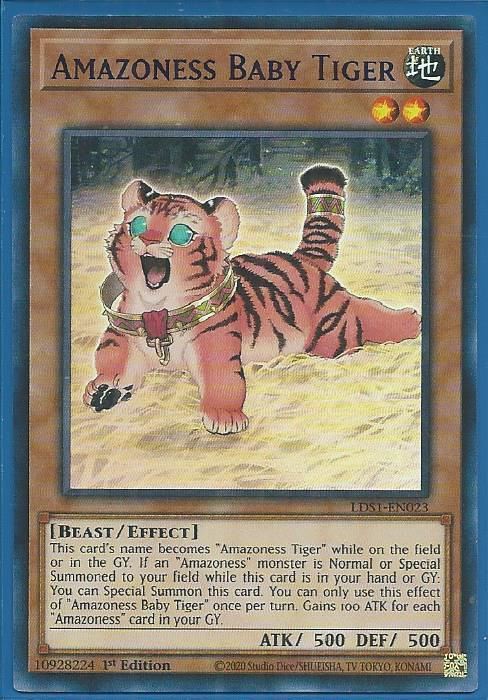 LDS1-EN023P Amazoness Baby Tiger – Ultra Rare PURPLE