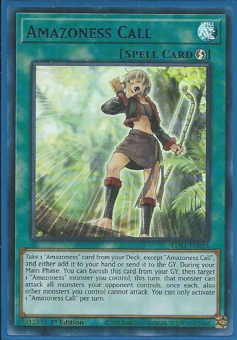 LDS1-EN024P Amazoness Call – Ultra Rare PURPLE