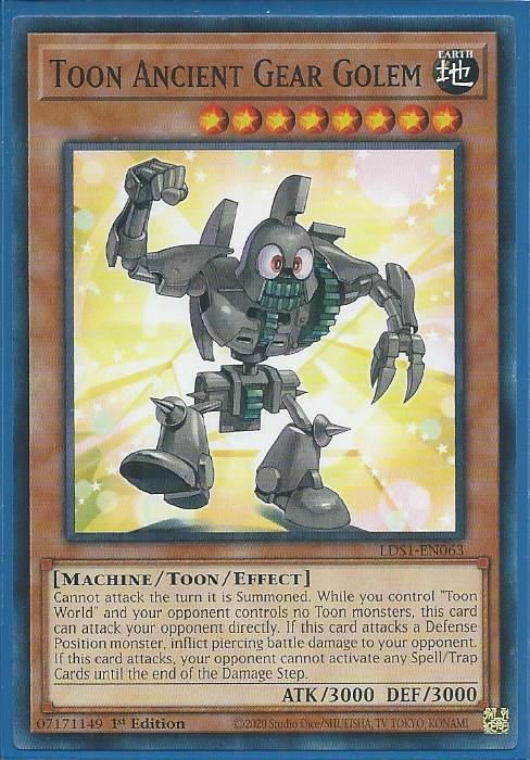 LDS1-EN063 Toon Ancient Gear Golem – Common