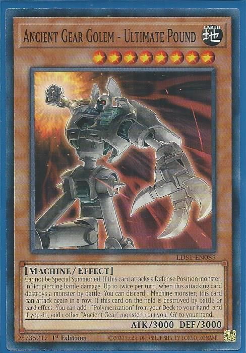 LDS1-EN085 Ancient Gear Golem – Ultimate Pound – Common