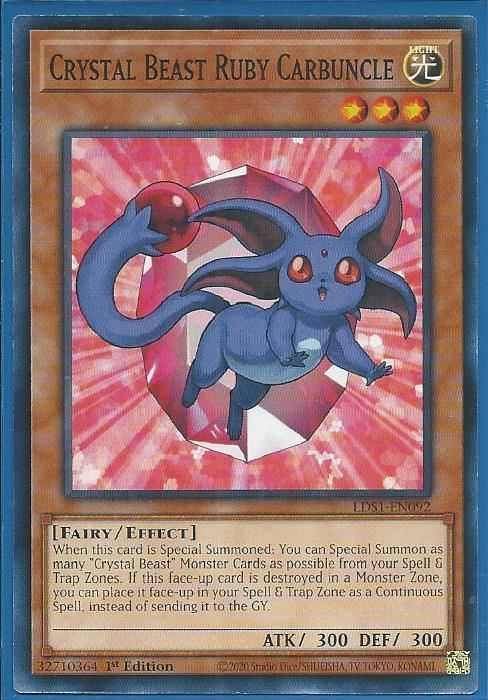 LDS1-EN092 Crystal Beast Ruby Carbuncle – Common