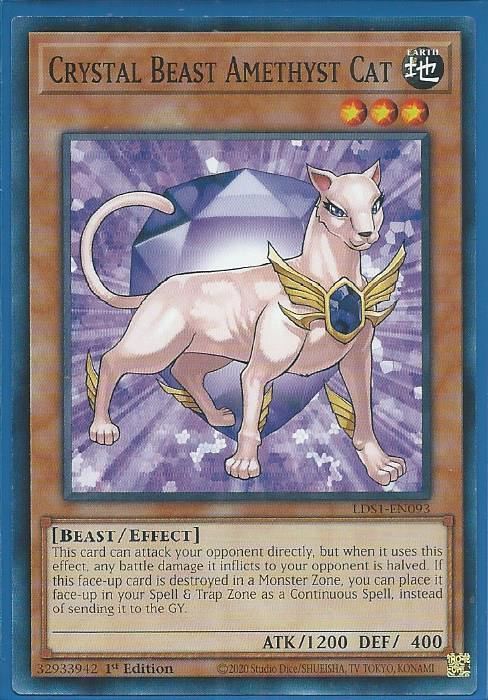 LDS1-EN093 Crystal Beast Amethyst Cat – Common