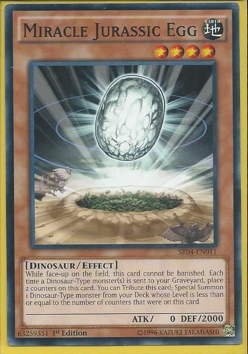 SR04-EN011 Miracle Jurassic Egg – Common