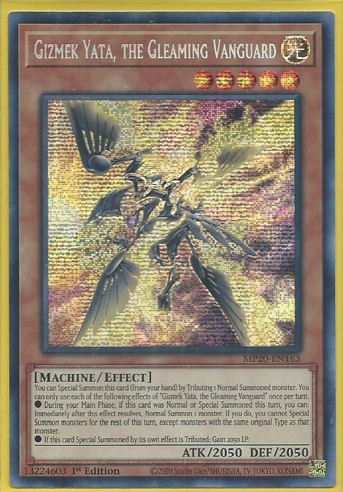 MP20-EN163 Gizmek Yata, the Gleaming Vanguard – Prismatic Secret Rare |