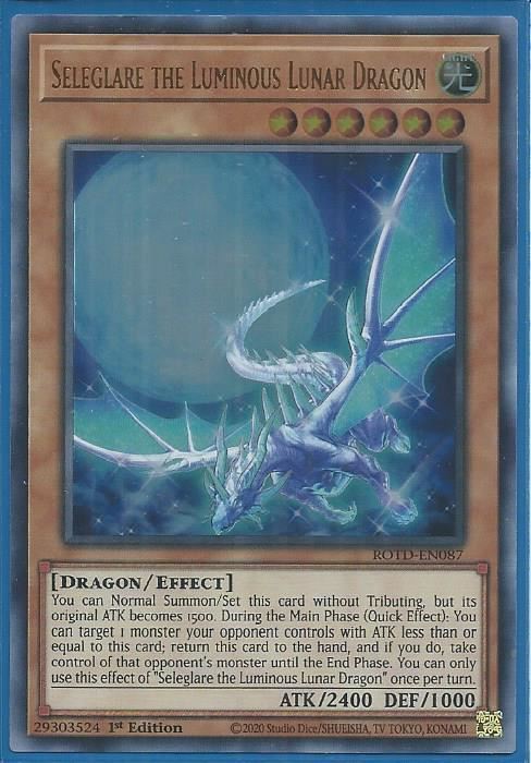 ROTD-EN087 Seleglare the Luminous Lunar Dragon – Ultra Rare |