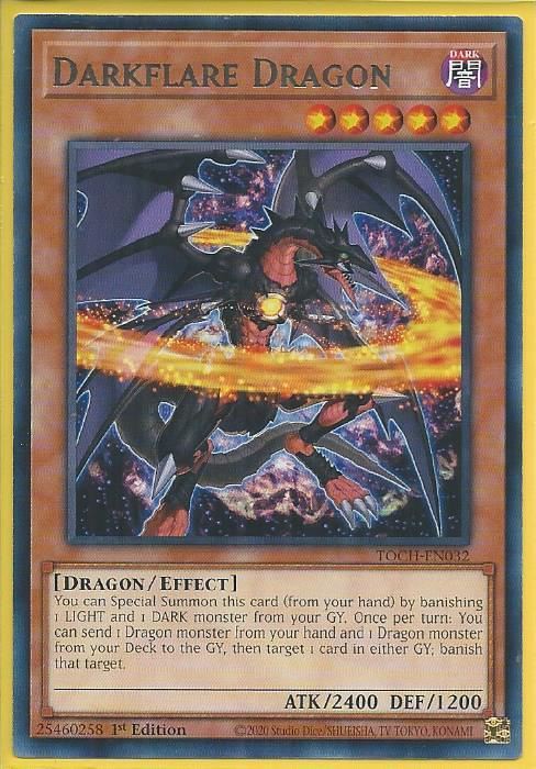 kduy TOCH-EN032 Darkflare Dragon – Rare - played