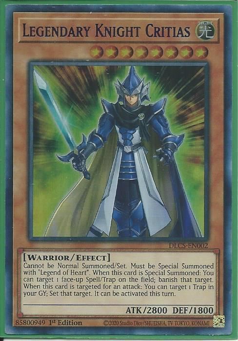 DLCS-EN002P Legendary Knight Critias – Ultra Rare PURPLE