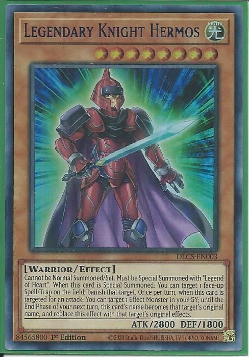 DLCS-EN003B Legendary Knight Hermos – Ultra Rare BLUE