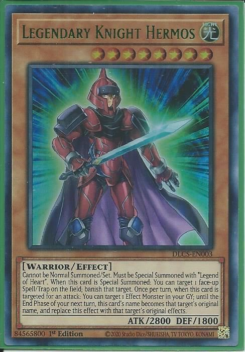 DLCS-EN003G Legendary Knight Hermos – Ultra Rare GREEN