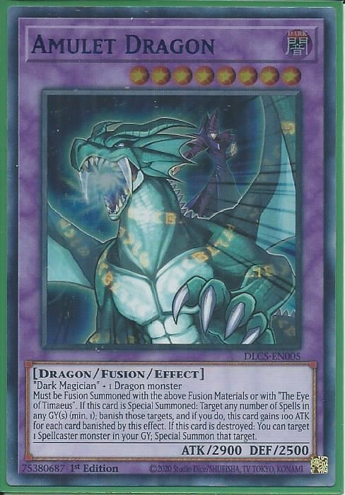 DLCS-EN005B Amulet Dragon – Ultra Rare BLUE