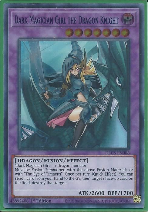 DLCS-EN006B Dark Magician Girl the Dragon Knight – Ultra Rare BLUE