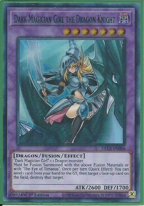DLCS-EN006G Dark Magician Girl the Dragon Knight – Ultra Rare GREEN