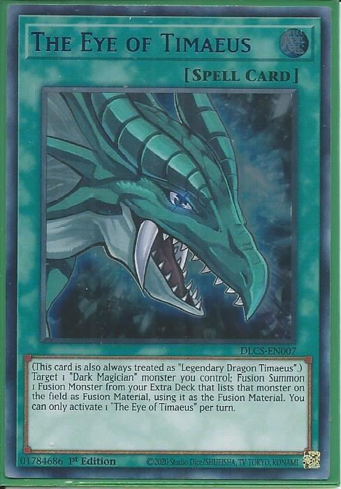 DLCS-EN007B The Eye of Timaeus – Ultra Rare BLUE