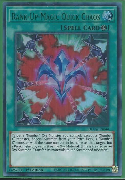 DLCS-EN044G Rank-Up-Magic Quick Chaos – Ultra Rare GREEN