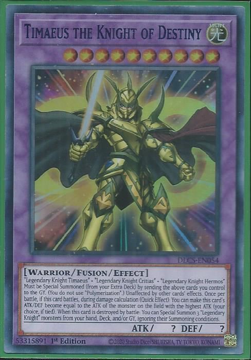 DLCS-EN054B Timaeus the Knight of Destiny – Ultra Rare BLUE