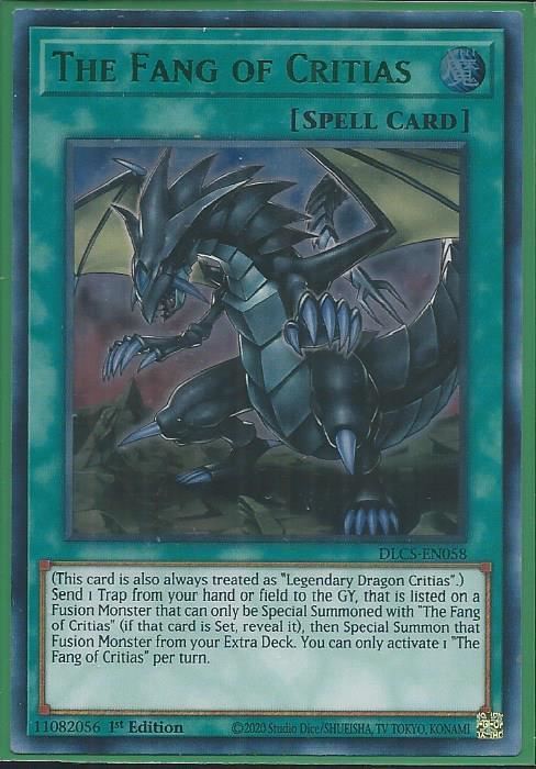 DLCS-EN058G The Fang of Critias – Ultra Rare GREEN