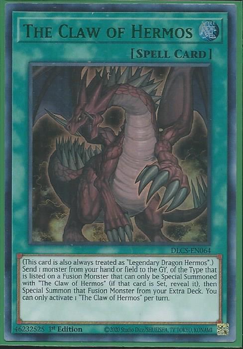 DLCS-EN064G The Claw of Hermos – Ultra Rare GREEN