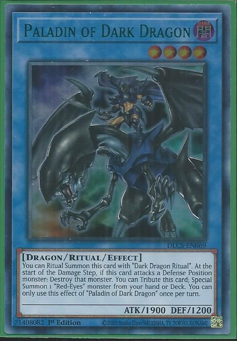 DLCS-EN069G Paladin of Dark Dragon – Ultra Rare GREEN