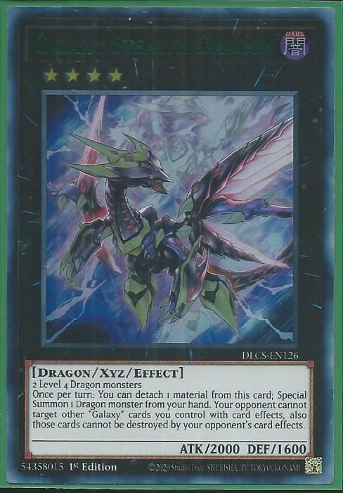 DLCS-EN126G Galaxy Stealth Dragon – Ultra Rare GREEN