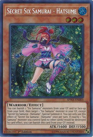 tvni SPWA-EN003 - Secret Six Samurai - Hatsume - Secret Rare