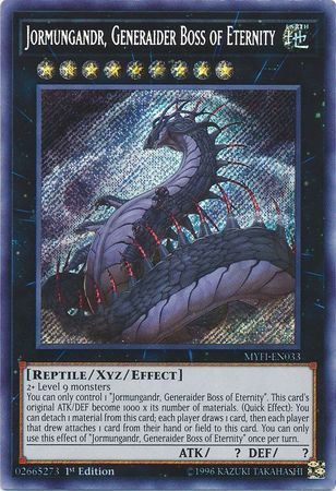 kaka MYFI-EN033 Jormungandr, Generaider Boss of Eternity – Secret Rare 1st Edition