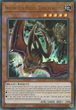 SDCH-EN005 Awakening of the Possessed - Nefariouser Archfiend Ultra Rare