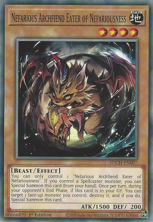 SDCH-EN007 Nefarious Archfiend Eater of Nefariousness Common