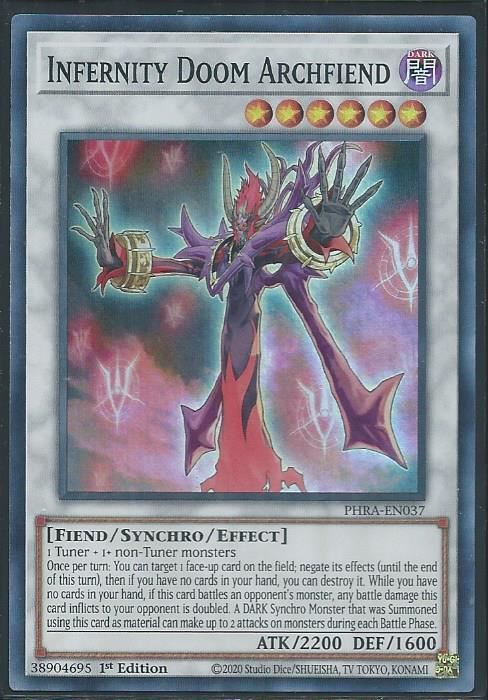 PHRA-EN037 Infernity Doom Archfiend Super Rare