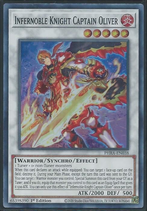 PHRA-EN038 Infernoble Knight Captain Oliver Super Rare