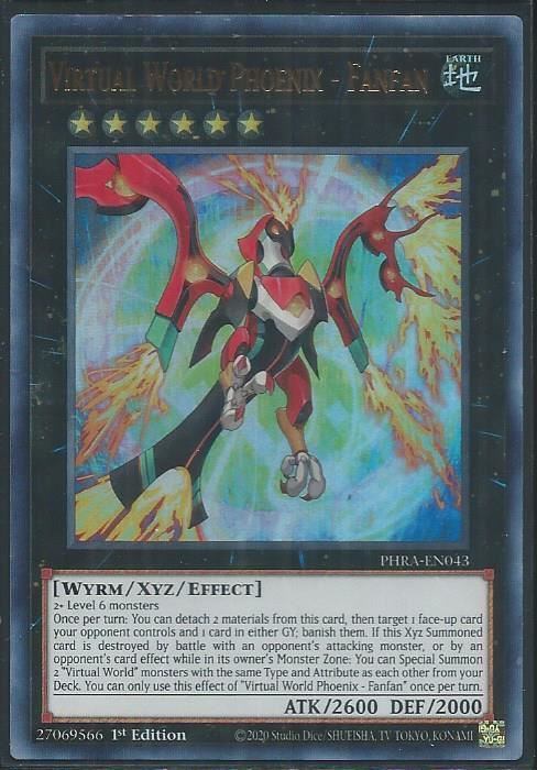2tvni PHRA-EN043 Virtual World Phoenix - Fanfan Ultra Rare