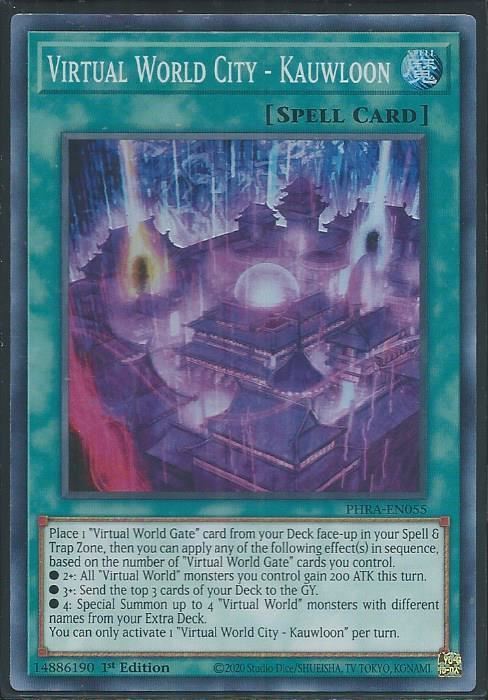 PHRA-EN055 Virtual World City - Kauwloon Super Rare