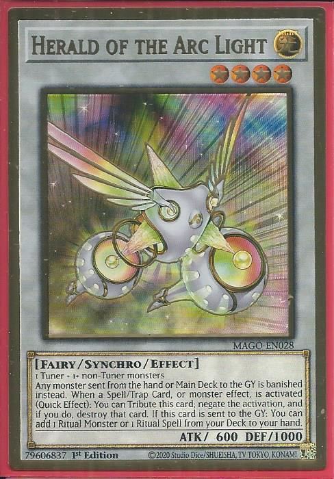 MAGO-EN028 Herald of the Arc Light - Premium Gold Rare