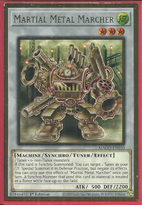 MAGO-EN030 Martial Metal Marcher - Premium Gold Rare |