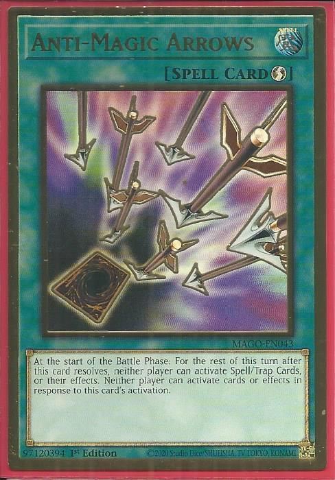 MAGO-EN043 Anti-Magic Arrows - Premium Gold Rare |