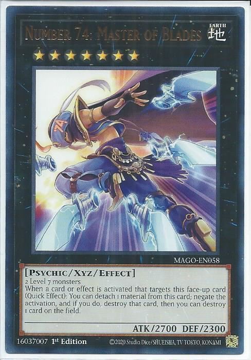 MAGO-EN058 Number 74: Master of Blades - Rare