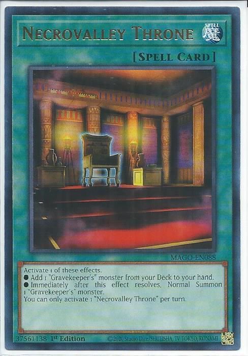 MAGO-EN088 Necrovalley Throne - Rare