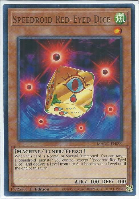 MAGO-EN099 Speedroid Red-Eyed Dice - Rare