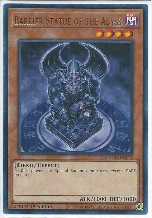 MAGO-EN111 Barrier Statue of the Abyss - Rare