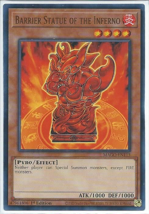 MAGO-EN113 Barrier Statue of the Inferno - Rare
