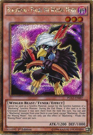 tvni PGL2-EN007 - Blackwing - Pinaki the Waxing Moon - Gold Secret Rare
