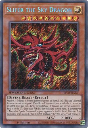 SBCB-EN201 - Slifer the Sky Dragon - Secret Rare - Thần Ai Cập Osiris