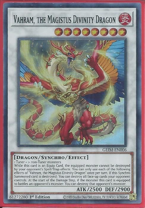 GEIM-EN006 Vahram, the Magistus Divinity Dragon – Super Rare