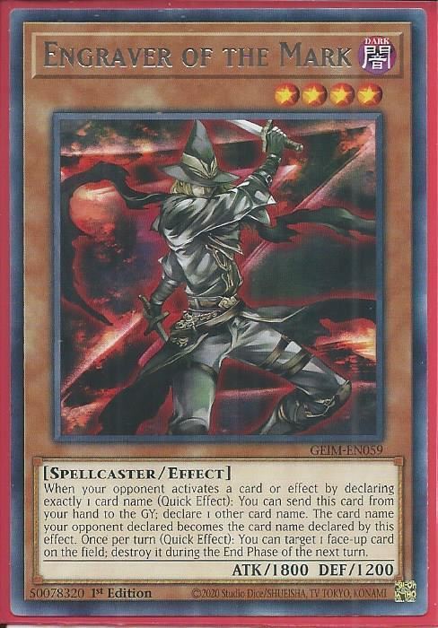 GEIM-EN059 Engraver of the Mark – Rare