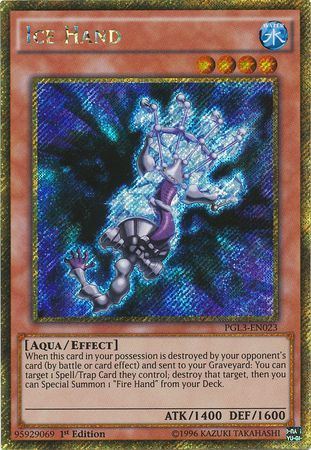 mink PGL3-EN023 - Ice Hand - Gold Secret Rare
