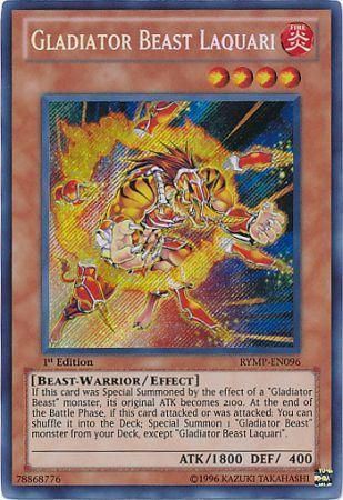 mink RYMP-EN096 - Gladiator Beast Laquari - Secret Rare