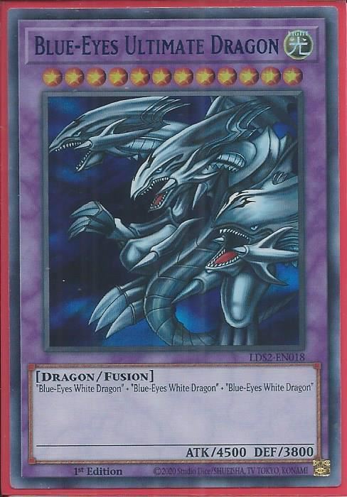 LDS2-EN018B Blue-Eyes Ultimate Dragon – Ultra Rare BLUE |