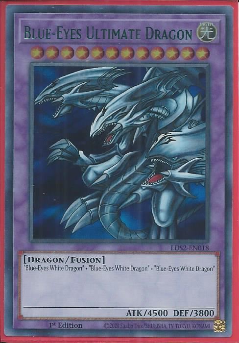 LDS2-EN018G Blue-Eyes Ultimate Dragon – Ultra Rare GREEN |