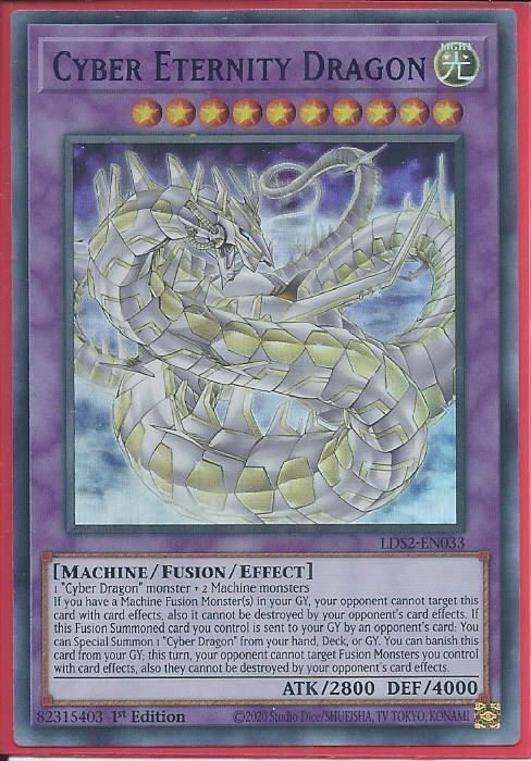 LDS2-EN033P Cyber Eternity Dragon – Ultra Rare PURPLE |