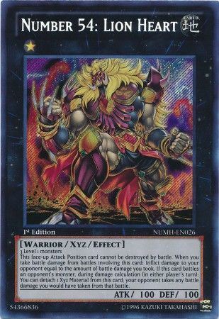 tvni NUMH-EN026 - Number 54: Lion Heart - Secret Rare