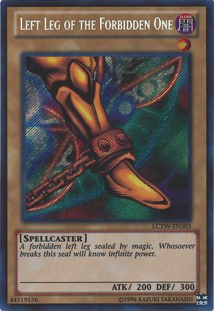 tvni LCYW-EN303 - Left Leg of the Forbidden One - Secret Rare